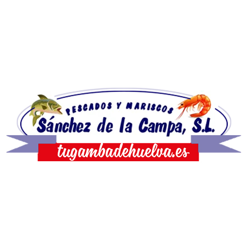 Sanchez de la Campa, Pescados y Mariscos, Gamba blanca. Huelva. logo
